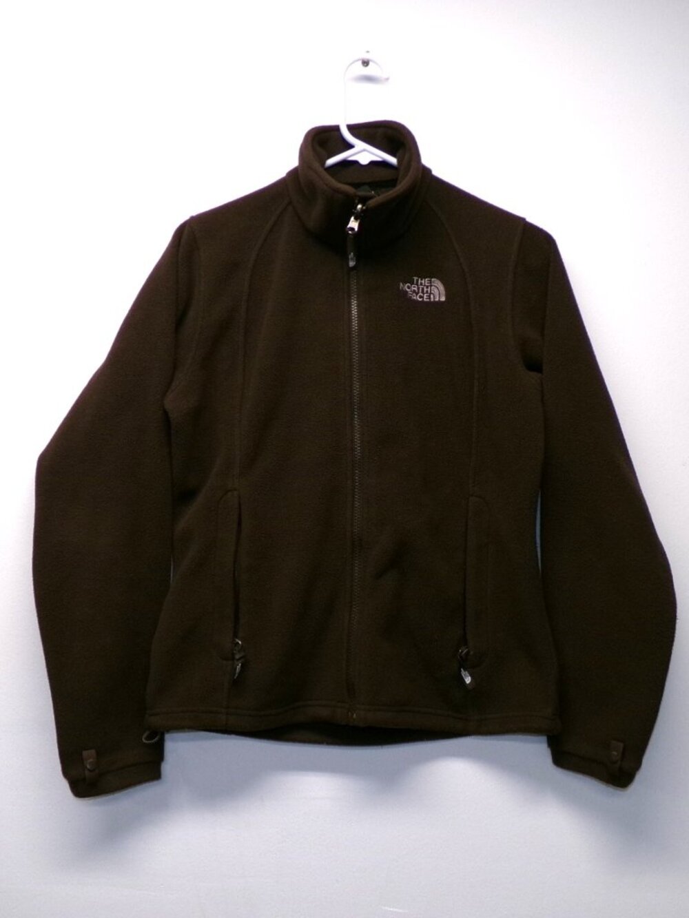 The North Face Jacket Womens Small Brown Fleece Full Zip Pockets Outdoor Warm